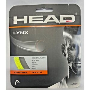 HEAD Lynx Tennis String Yellow Taiwan 1.25mm 40ft Control Co-Poly Monofilament
